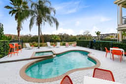 Spacious, game room, pool
