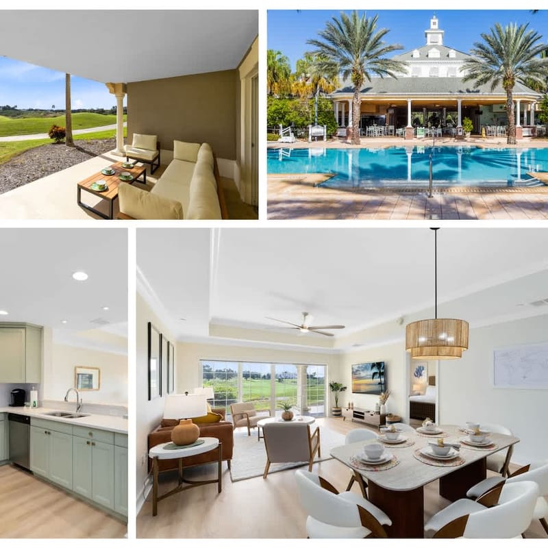 Modern resort condo close to amusement parks